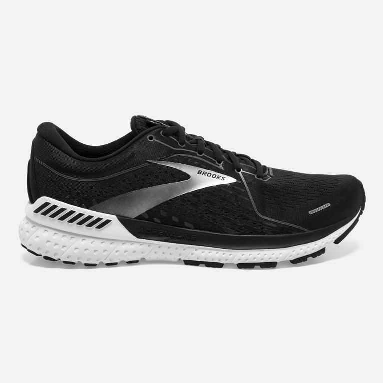 Brooks Adrenaline Gts 21 Road Løpesko Herre Pris - Svart/Hvite - Norge (HCK238605)